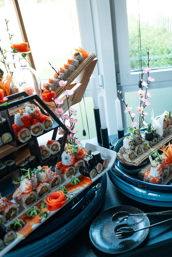Servierplatte mit Fingerfood bei Event-Catering des Tiger Room Würzburg